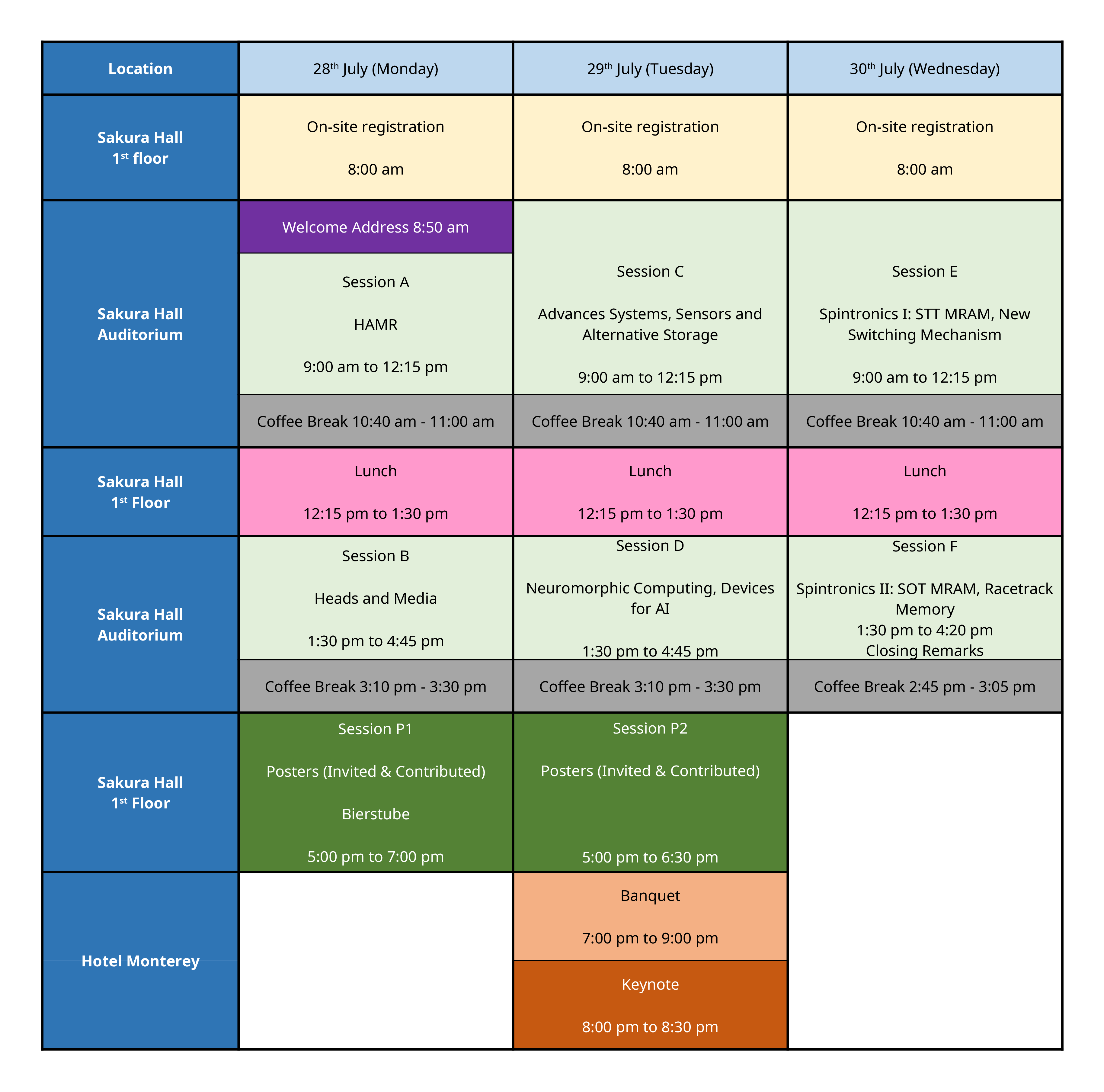 Schedule